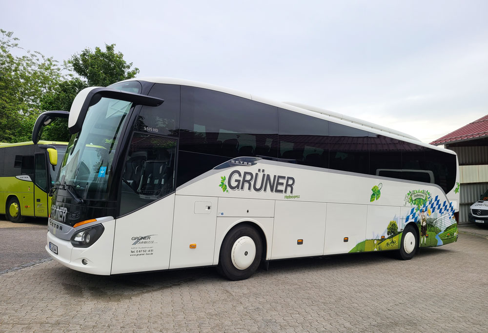 Hopfenexpress – 51-Sitzer SETRA 515 HD von Grüner Omnibusse